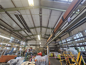 Rekonstrukce střešního pláště průmyslové výrobní haly